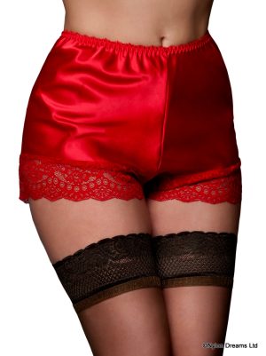 red cami knickers from the front