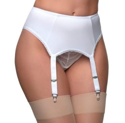 NDL6-4strap-suspenderbelt-White-Front