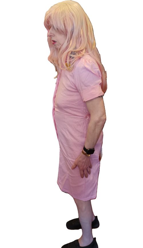 drop out costume pink from side