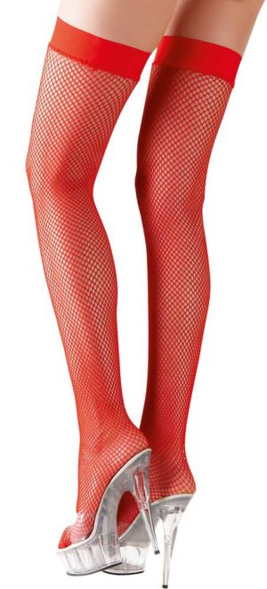 Cottelli Red Fishnet Hold Ups