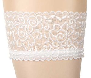 cottelli white lace top hold ups