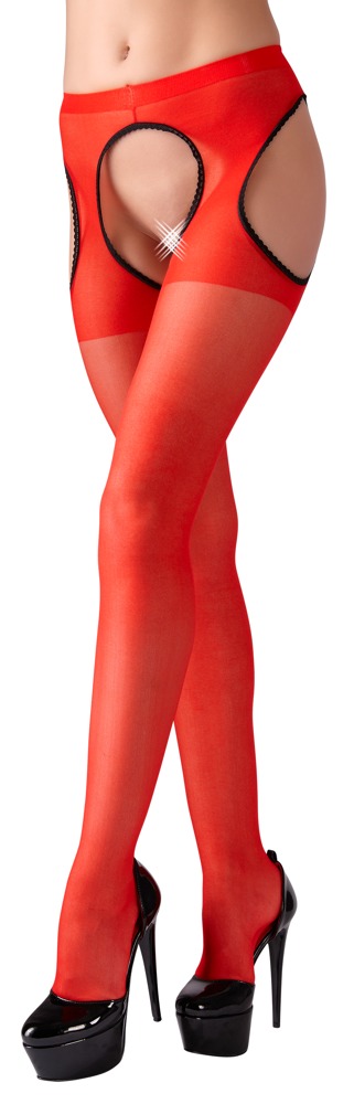 cottelli red-suspender-tights