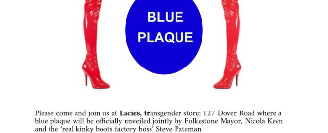 unveiling blue plaque