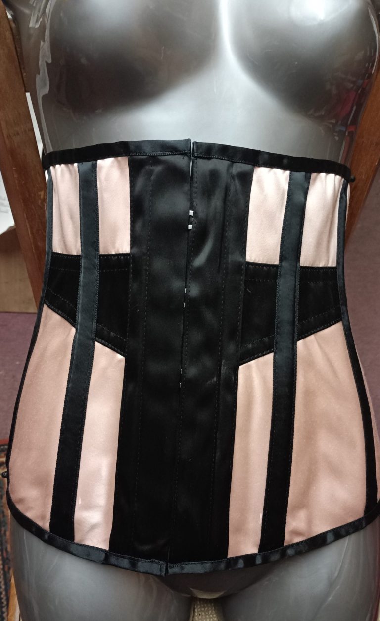 Peach inside out Axford underbust Corset