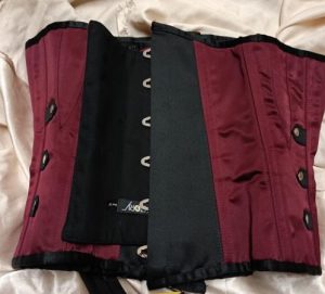 Steampunk Underbust Burgundy Corset