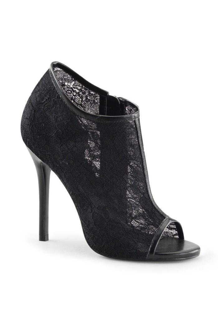 Amuse-56  Lace Peep Toe Boots