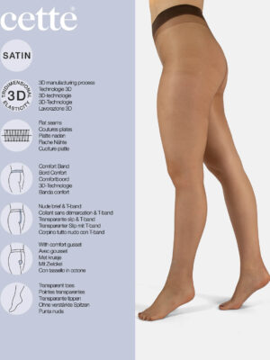 cette make up 8 denier sheer tights details